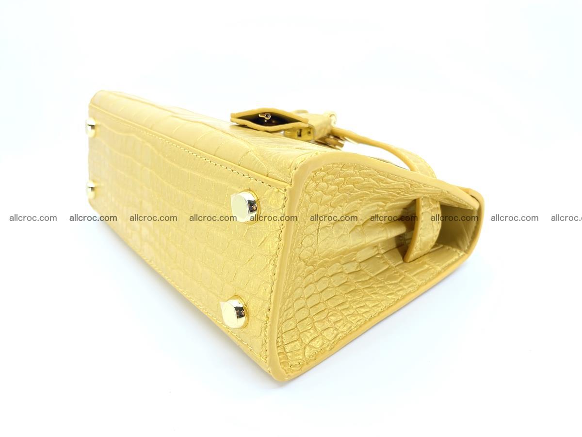 Women’s crocodile skin handbag Kelly 1347 Foto 10