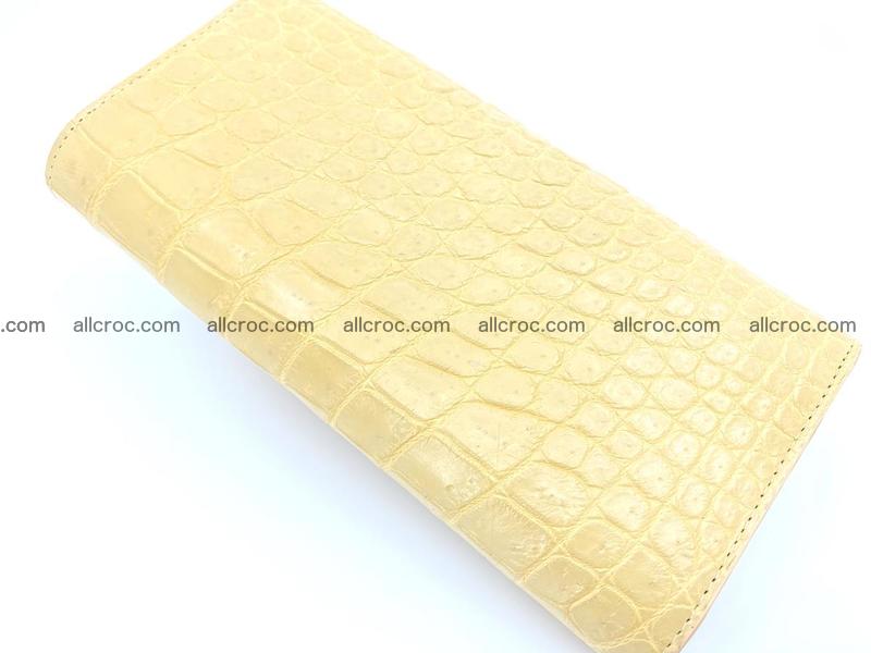 women's crocodile skin long wallet 1022
