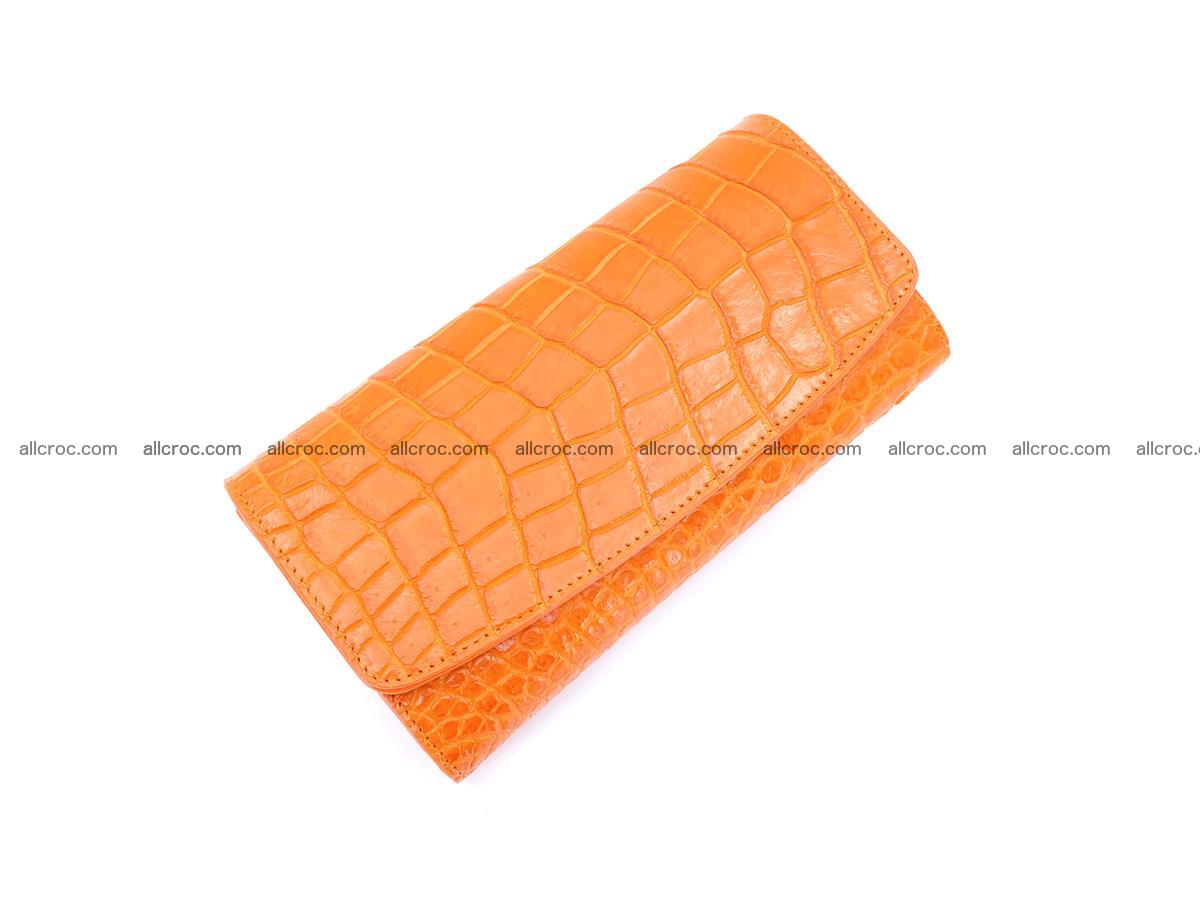 Women's crocodile skin long wallet 1019 Foto 2