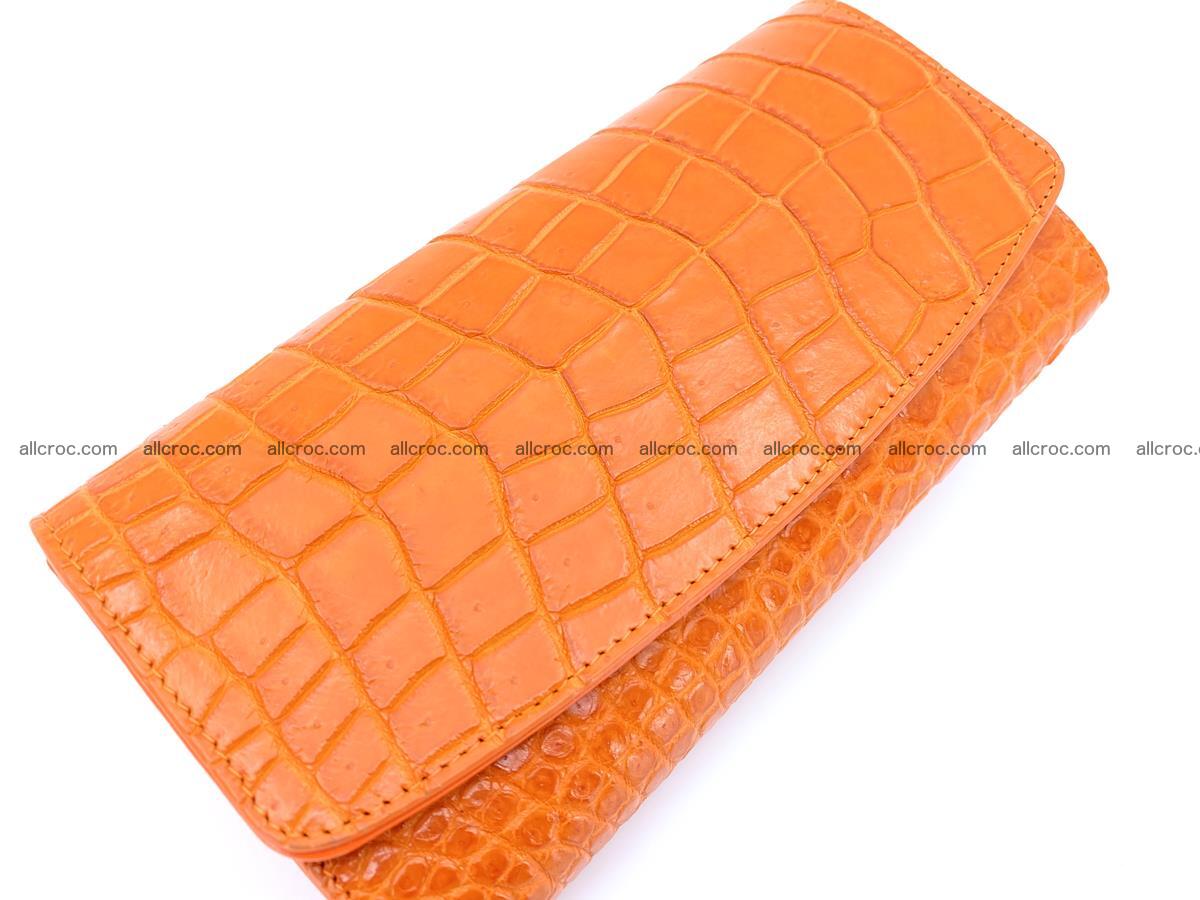 Women's crocodile skin long wallet 1019 Foto 3