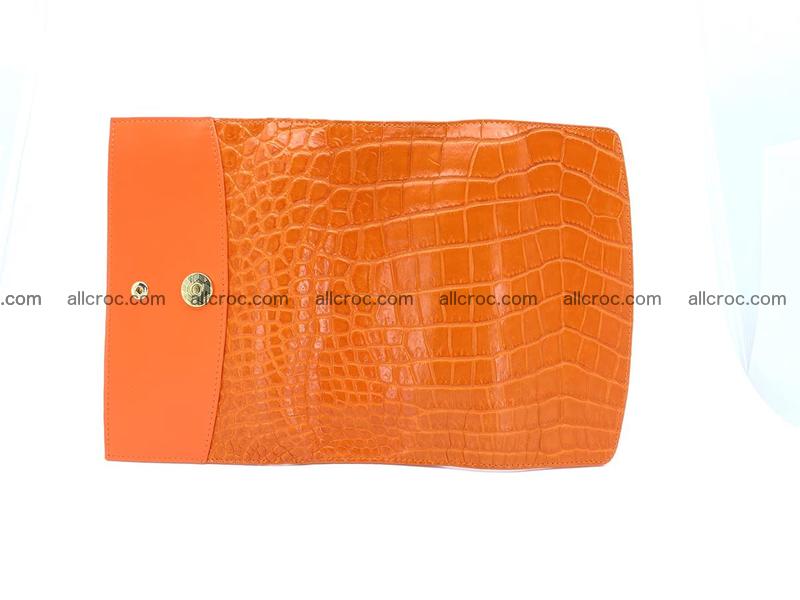 Women's crocodile skin long wallet 1019