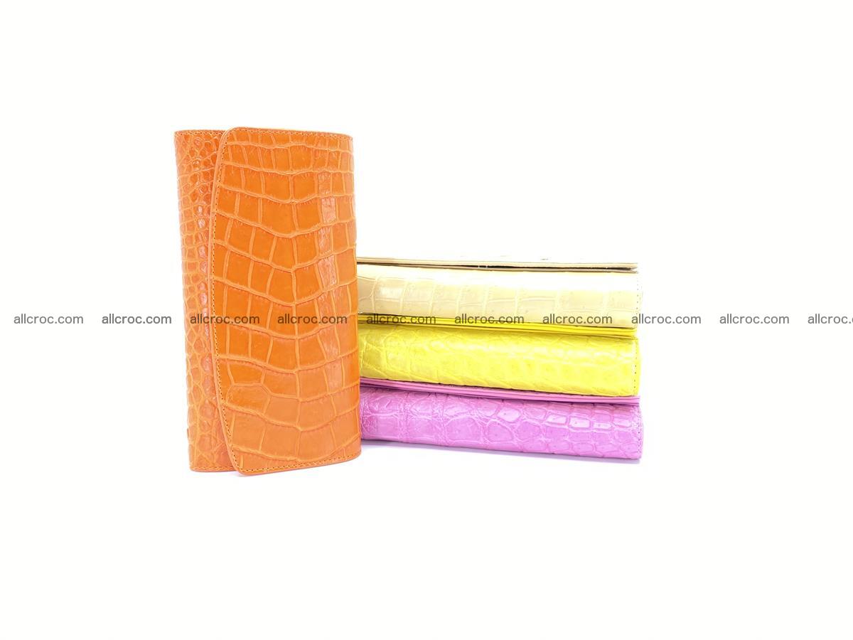 Women's crocodile skin long wallet 1019 Foto 8