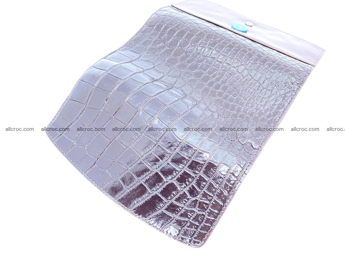 Women’s crocodile skin long wallet trifold 1352 Foto 3