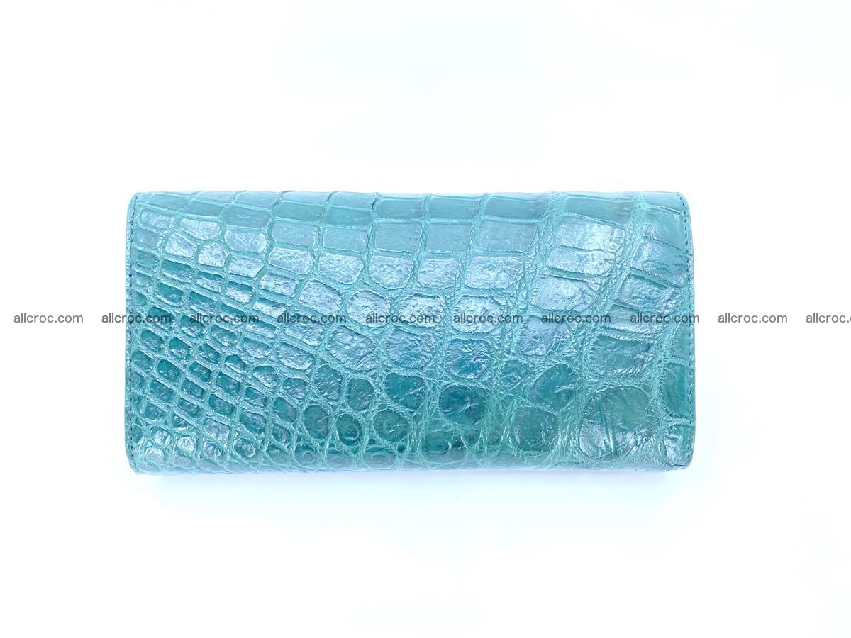 Women’s crocodile skin long wallet trifold 1356 Foto 3