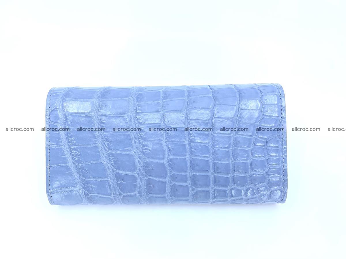 Women’s crocodile skin long wallet trifold 1357 Foto 3
