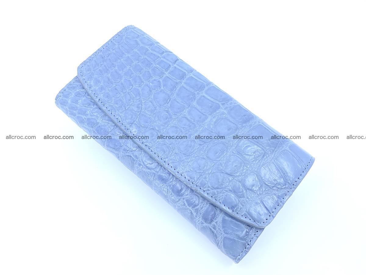 Women’s crocodile skin long wallet trifold 1357 Foto 0