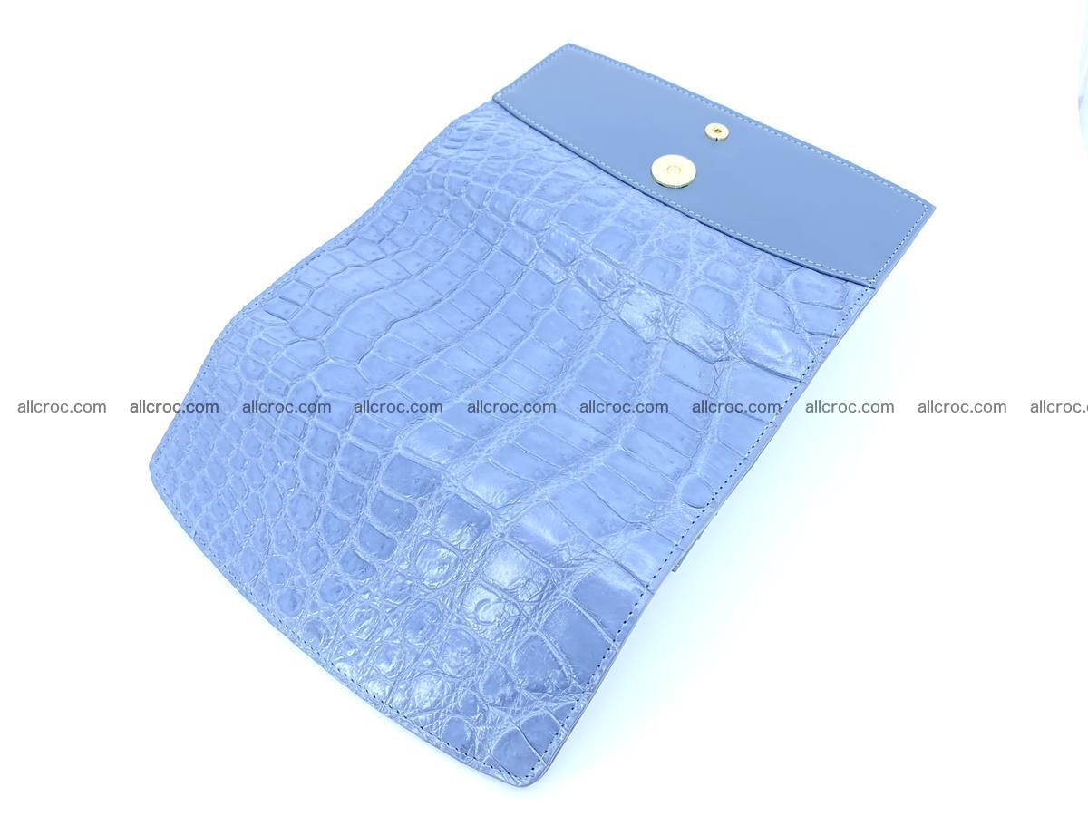 Women’s crocodile skin long wallet trifold 1357 Foto 4