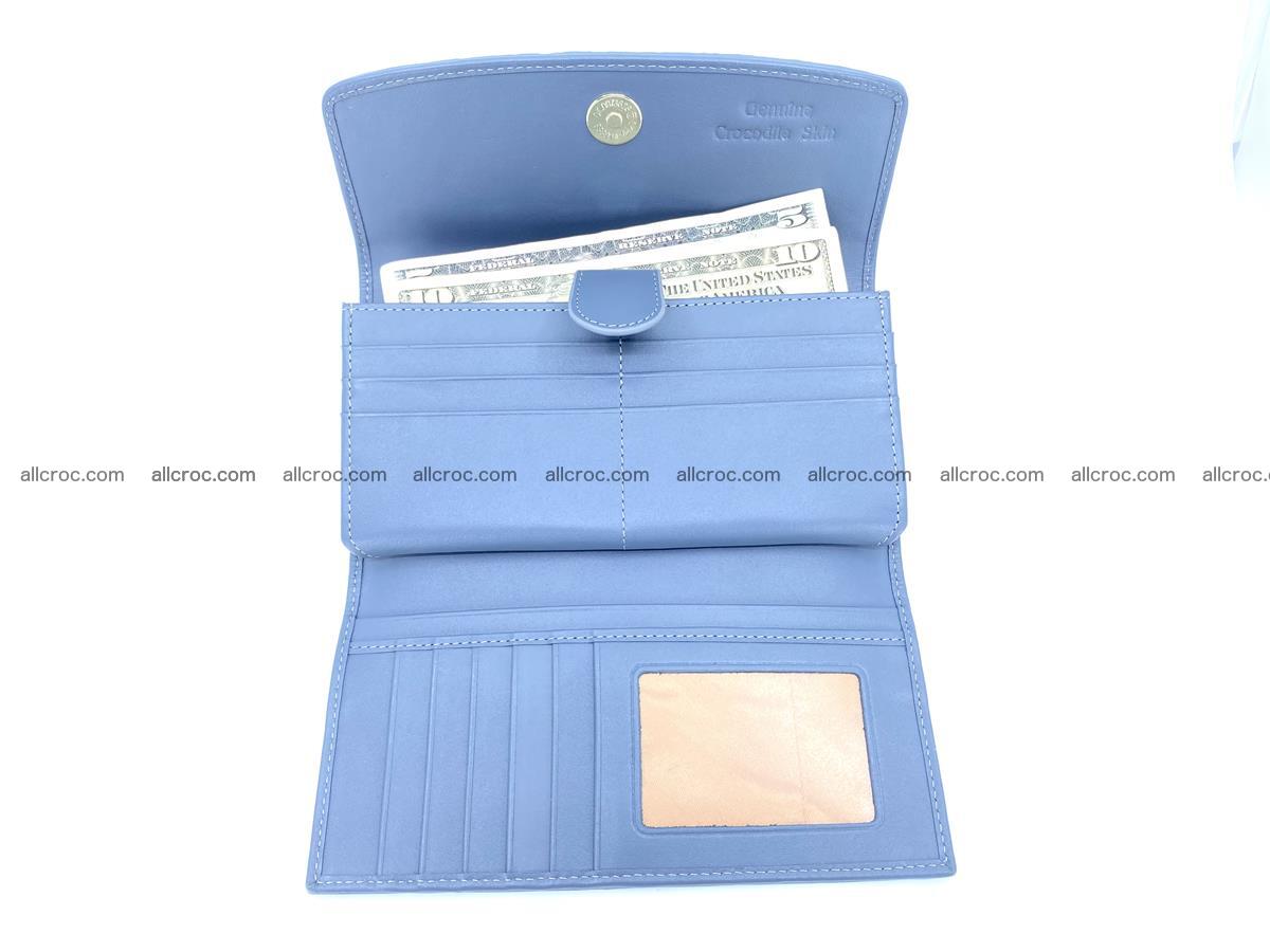 Women’s crocodile skin long wallet trifold 1357 Foto 5