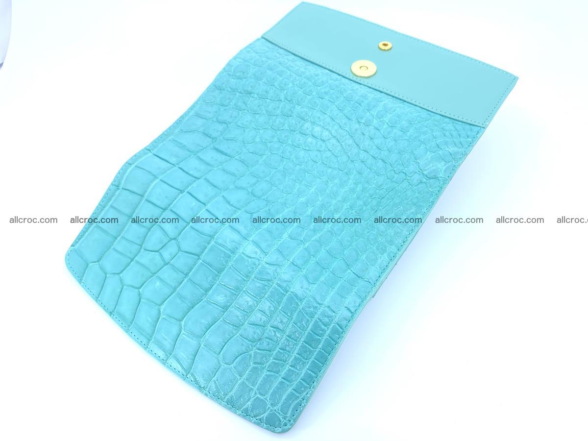 Women’s crocodile skin long wallet trifold 1358 Foto 4