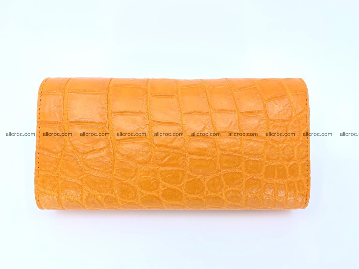 Women’s crocodile skin long wallet trifold 1355 Foto 3