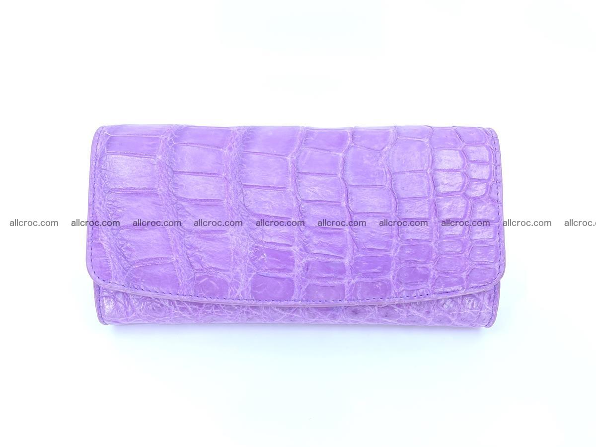Women’s crocodile skin long wallet trifold 1359 Foto 2