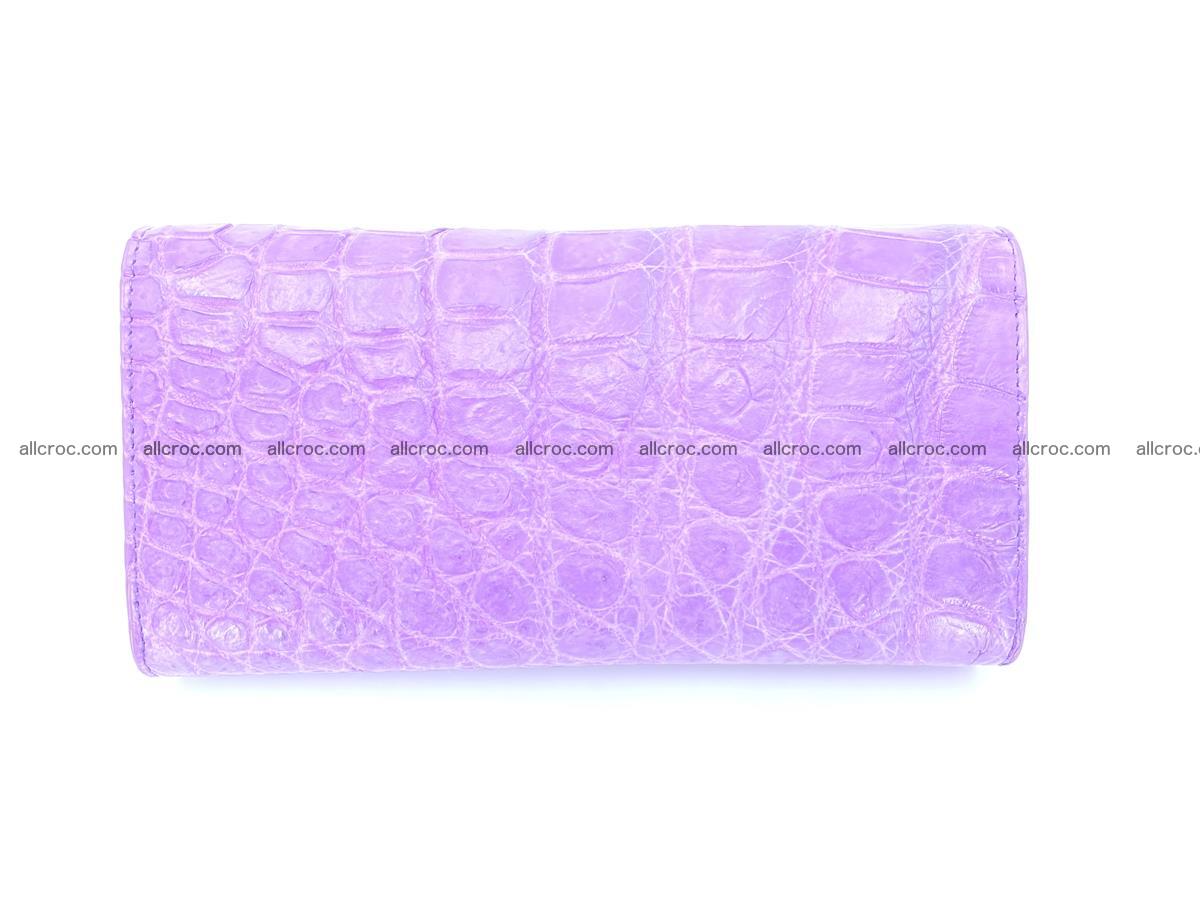 Women’s crocodile skin long wallet trifold 1359 Foto 3