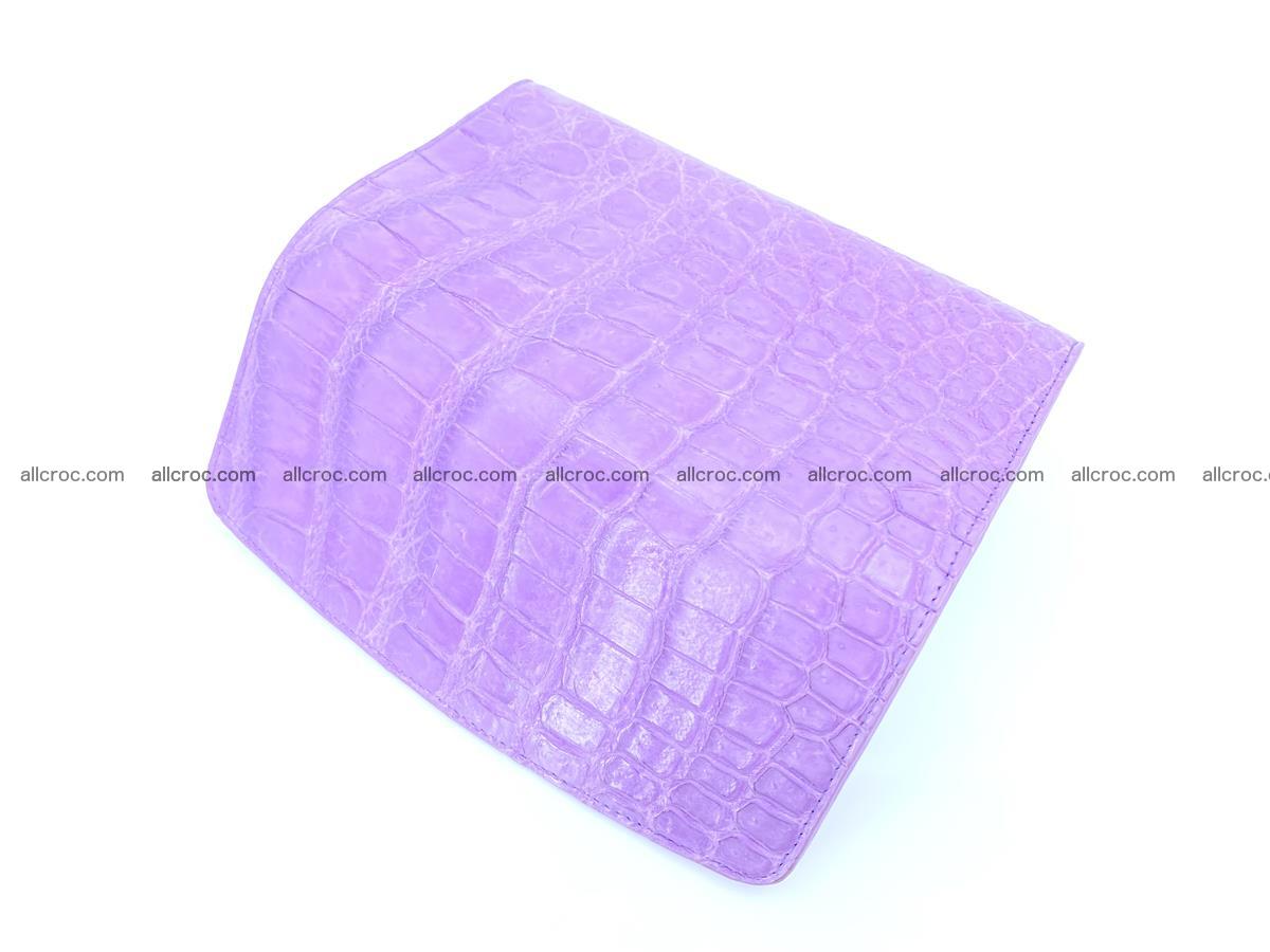 Women’s crocodile skin long wallet trifold 1359 Foto 4