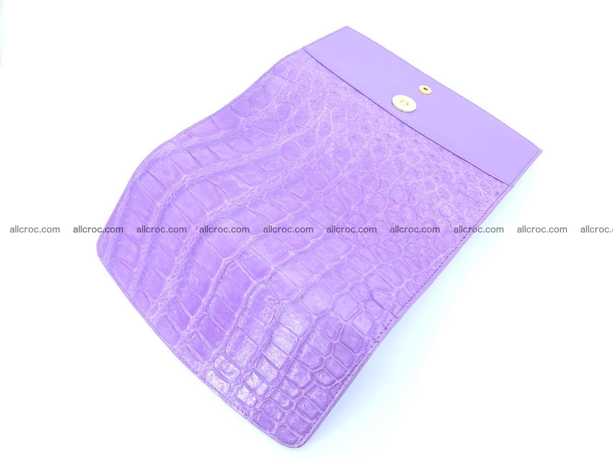 Women’s crocodile skin long wallet trifold 1359 Foto 5