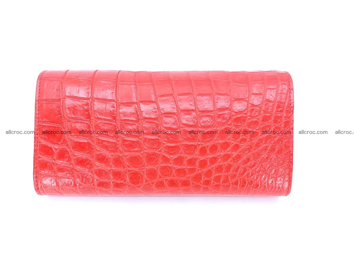 Women’s crocodile skin long wallet trifold 1354 Foto 3