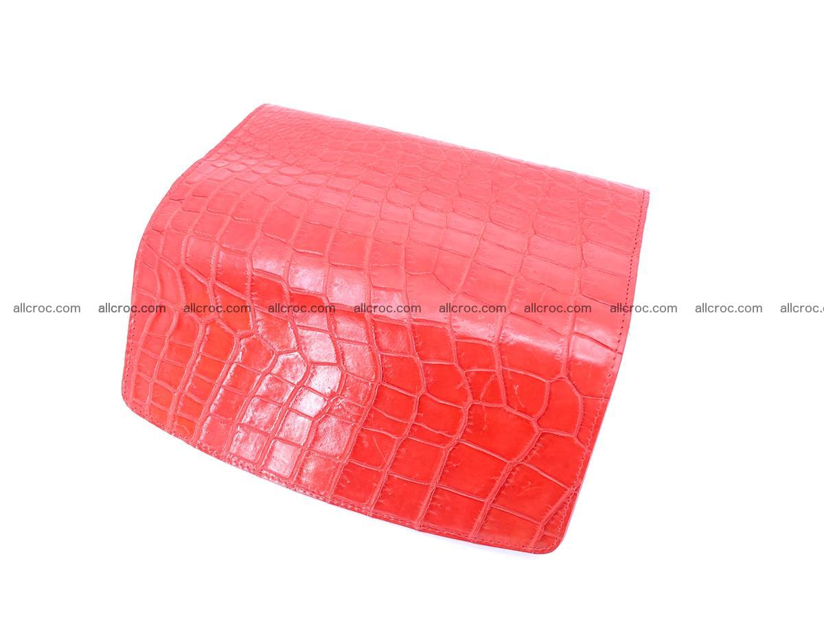 Women’s crocodile skin long wallet trifold 1354 Foto 5