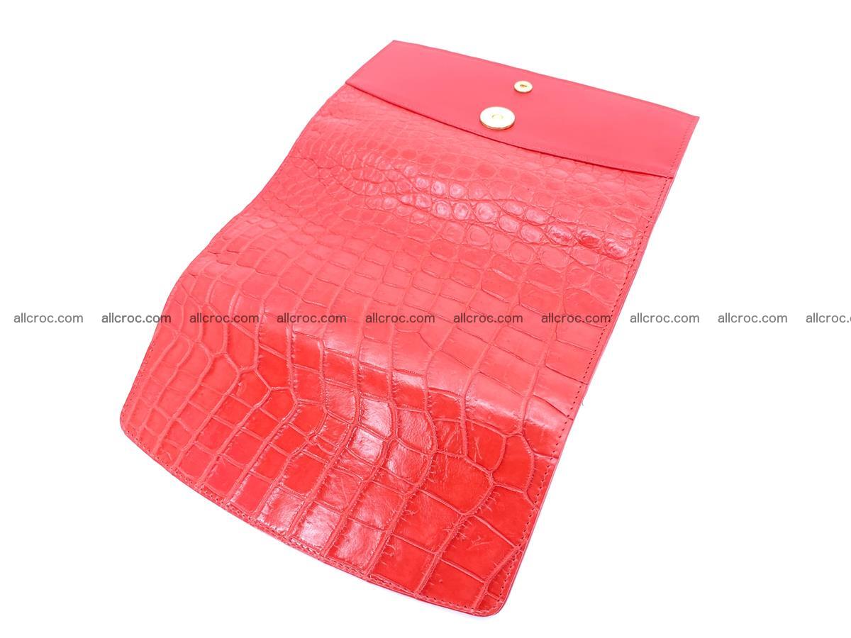 Women’s crocodile skin long wallet trifold 1354 Foto 4