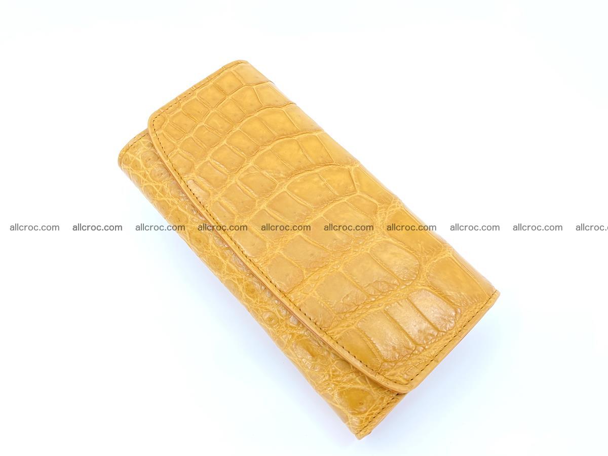 Women’s crocodile skin long wallet trifold 1360 Foto 0