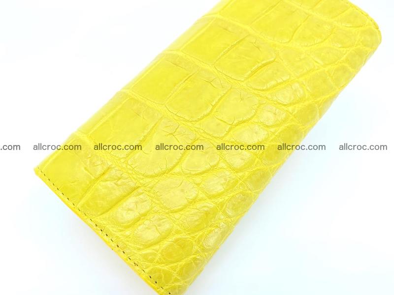 Women's crocodile skin long wallet 1021