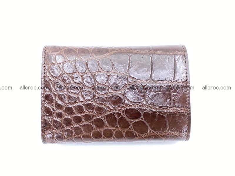 Women’s crocodile skin medium wallet trifold 1387