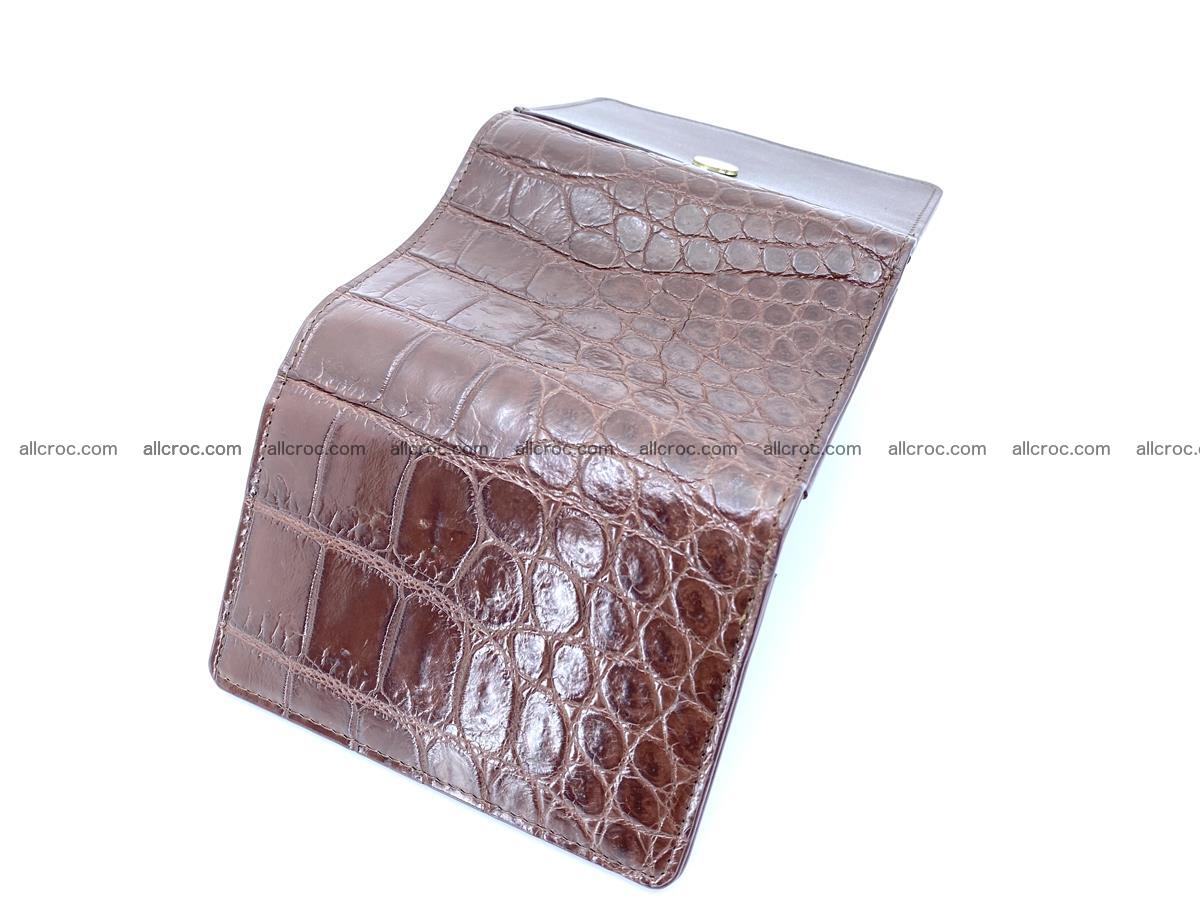 Women’s crocodile skin wallet medium trifold 1387 Foto 4