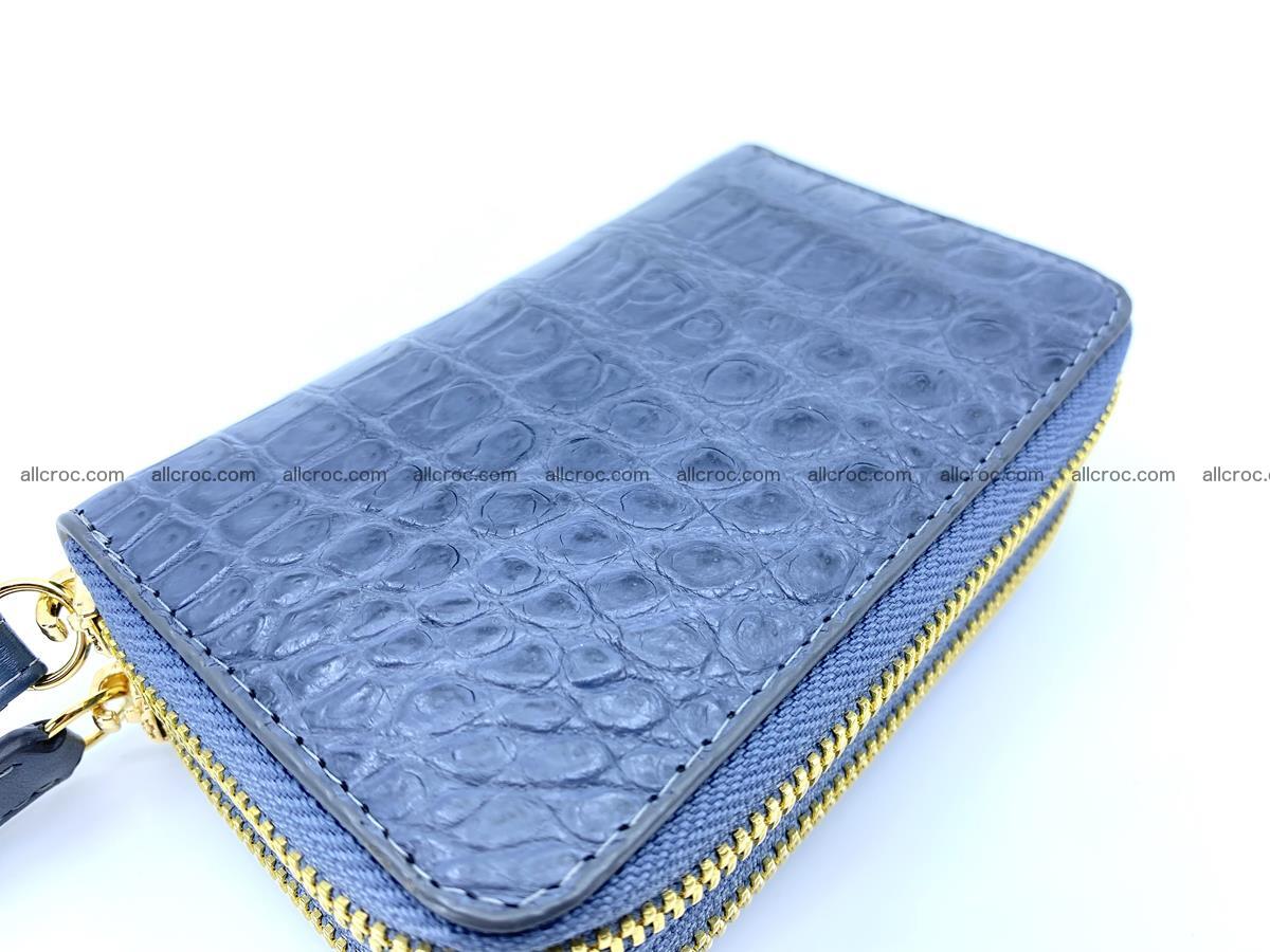 Women’s Crocodile skin small wallet 2 zips 1416 Foto 1