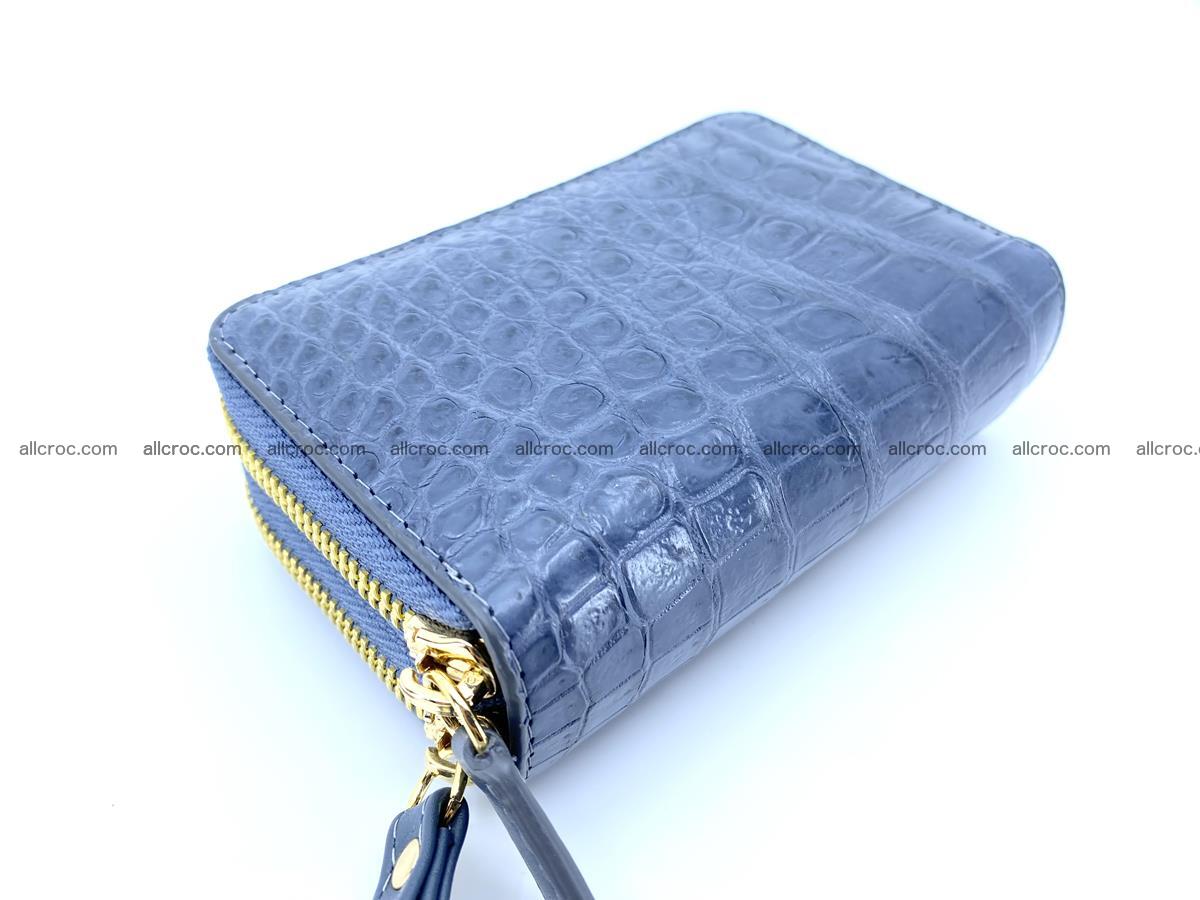 Women’s Crocodile skin small wallet 2 zips 1416 Foto 2
