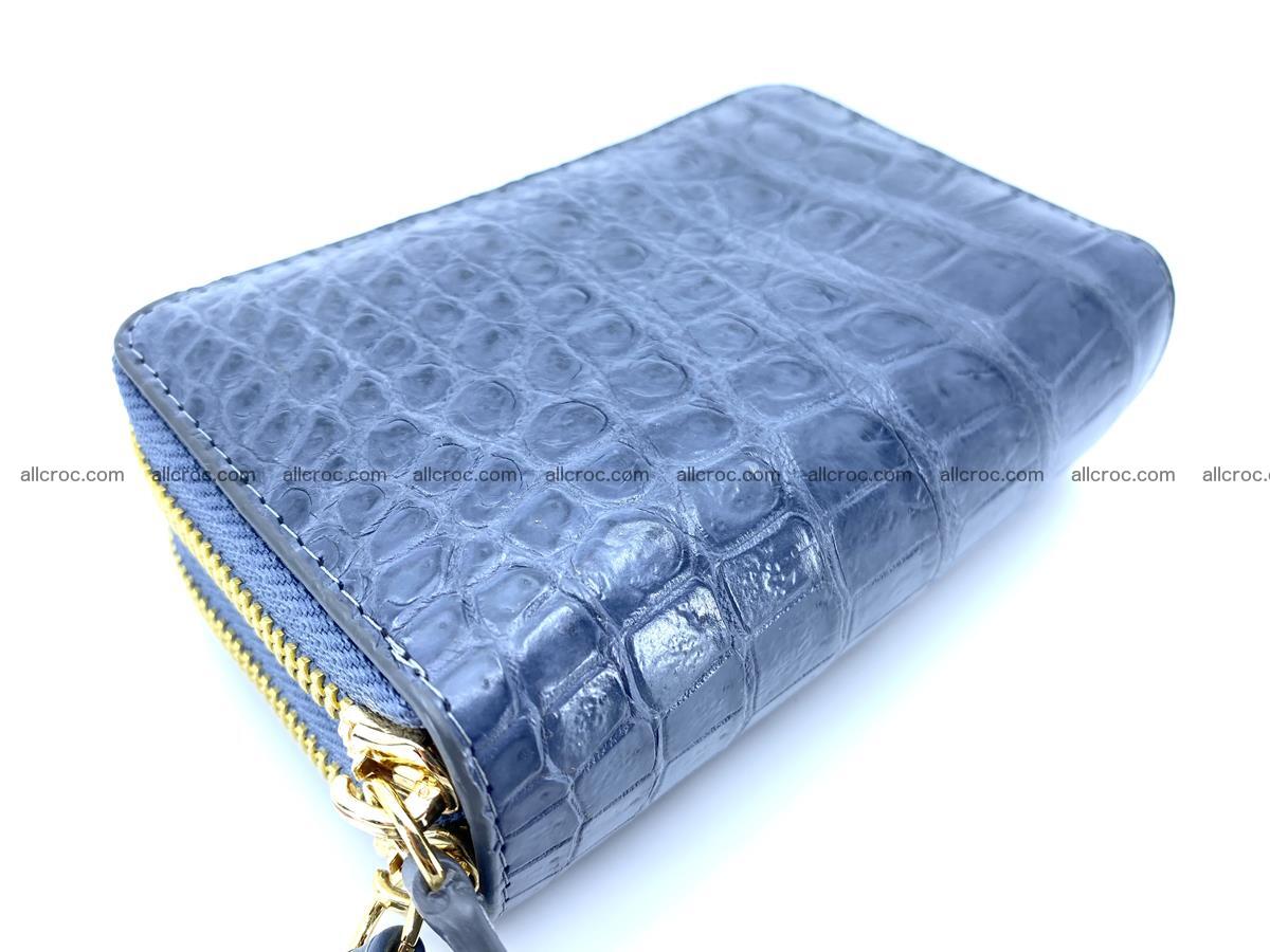 Women’s Crocodile skin small wallet 2 zips 1416 Foto 3