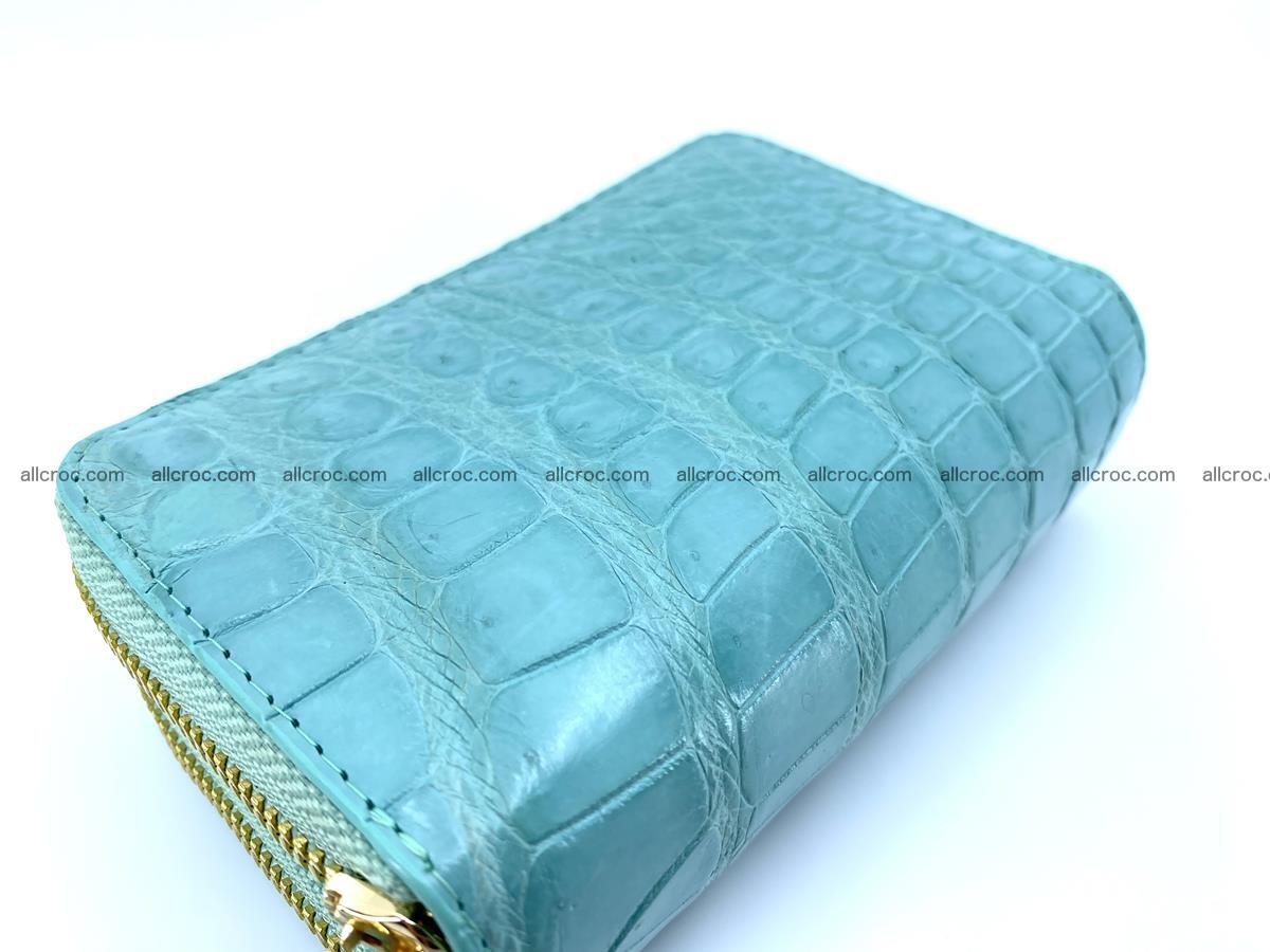 Women’s Crocodile skin small wallet 2 zips 1417 Foto 2