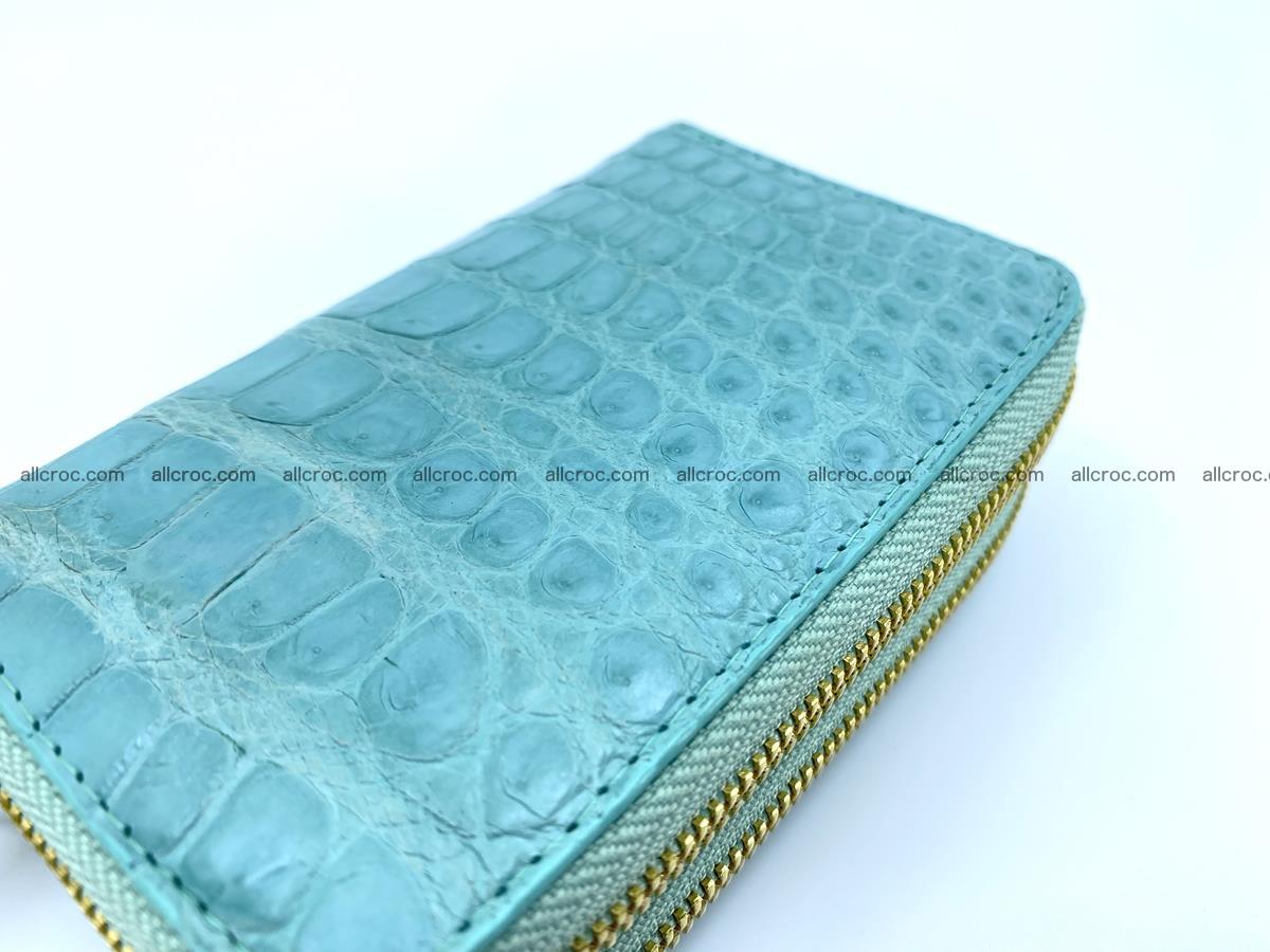 Women’s Crocodile skin small wallet 2 zips 1417 Foto 3