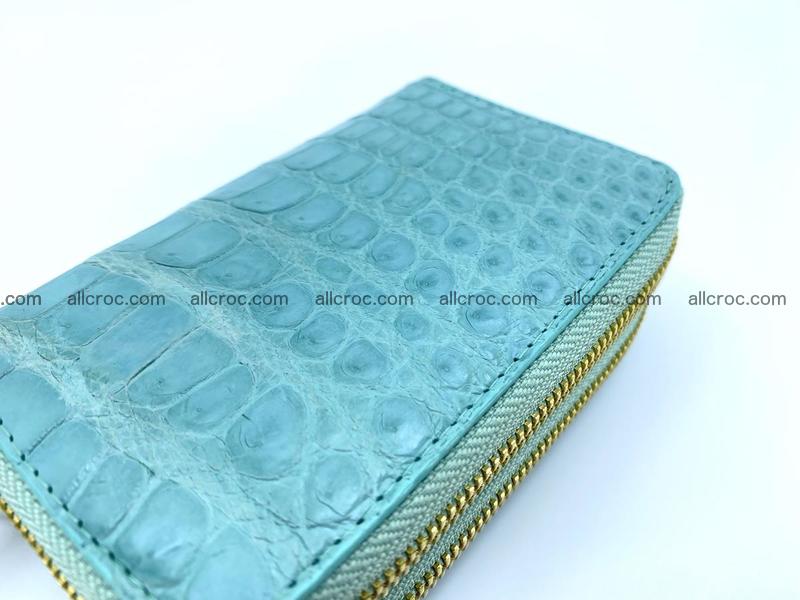 Women’s Crocodile skin small wallet 2 zips 1417