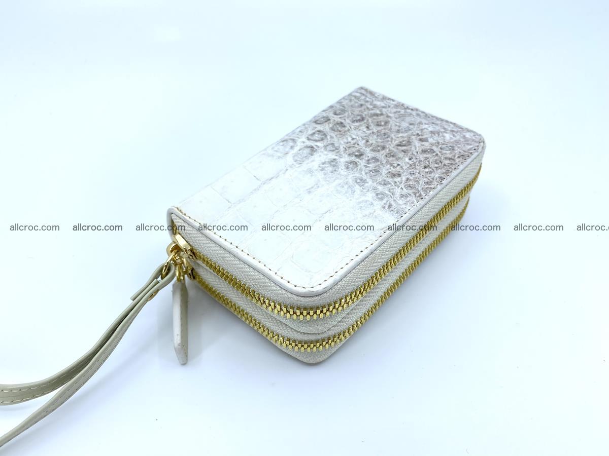 Women’s Crocodile skin small wallet 2 zips 1415 Foto 0