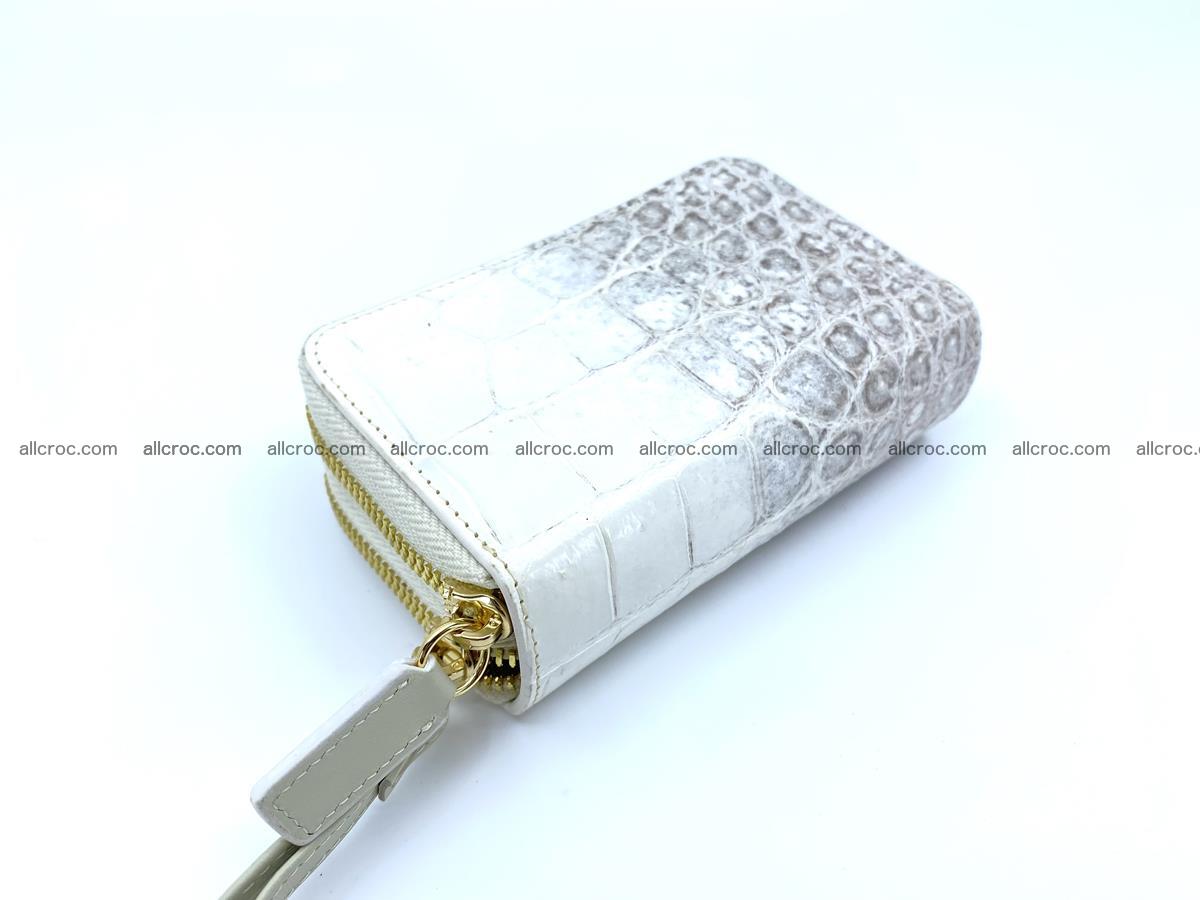 Women’s Crocodile skin small wallet 2 zips 1415 Foto 1