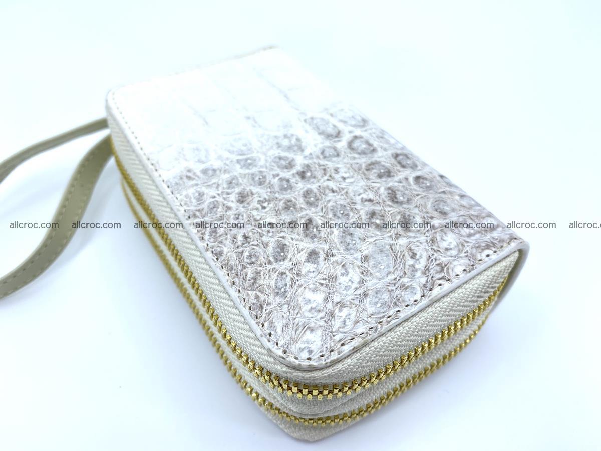 Women’s Crocodile skin small wallet 2 zips 1415 Foto 2