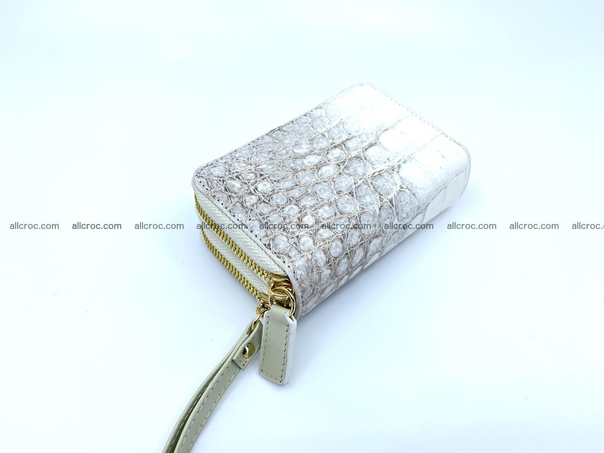 Women’s Crocodile skin small wallet 2 zips 1413 Foto 1