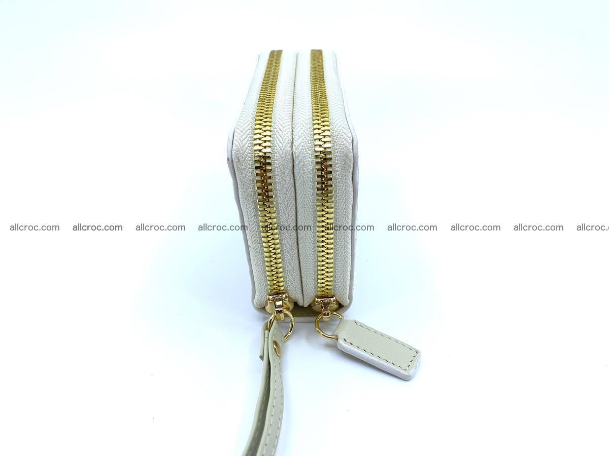 Women’s Crocodile skin small wallet 2 zips 1413 Foto 4