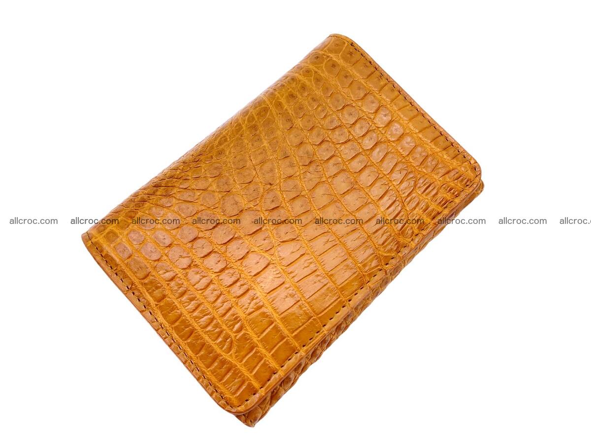 Women’s crocodile skin trifold wallet with coin pocket 1771 Foto 0