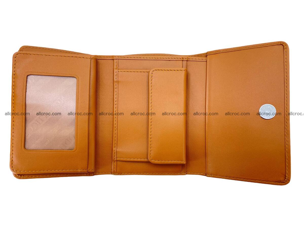 Women’s crocodile skin trifold wallet with coin pocket 1771 Foto 4