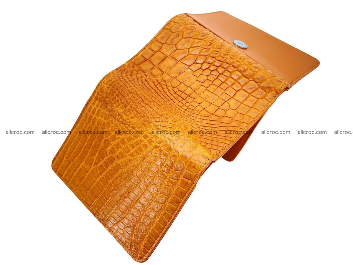 Women’s crocodile skin trifold wallet with coin pocket 1771 Foto 2