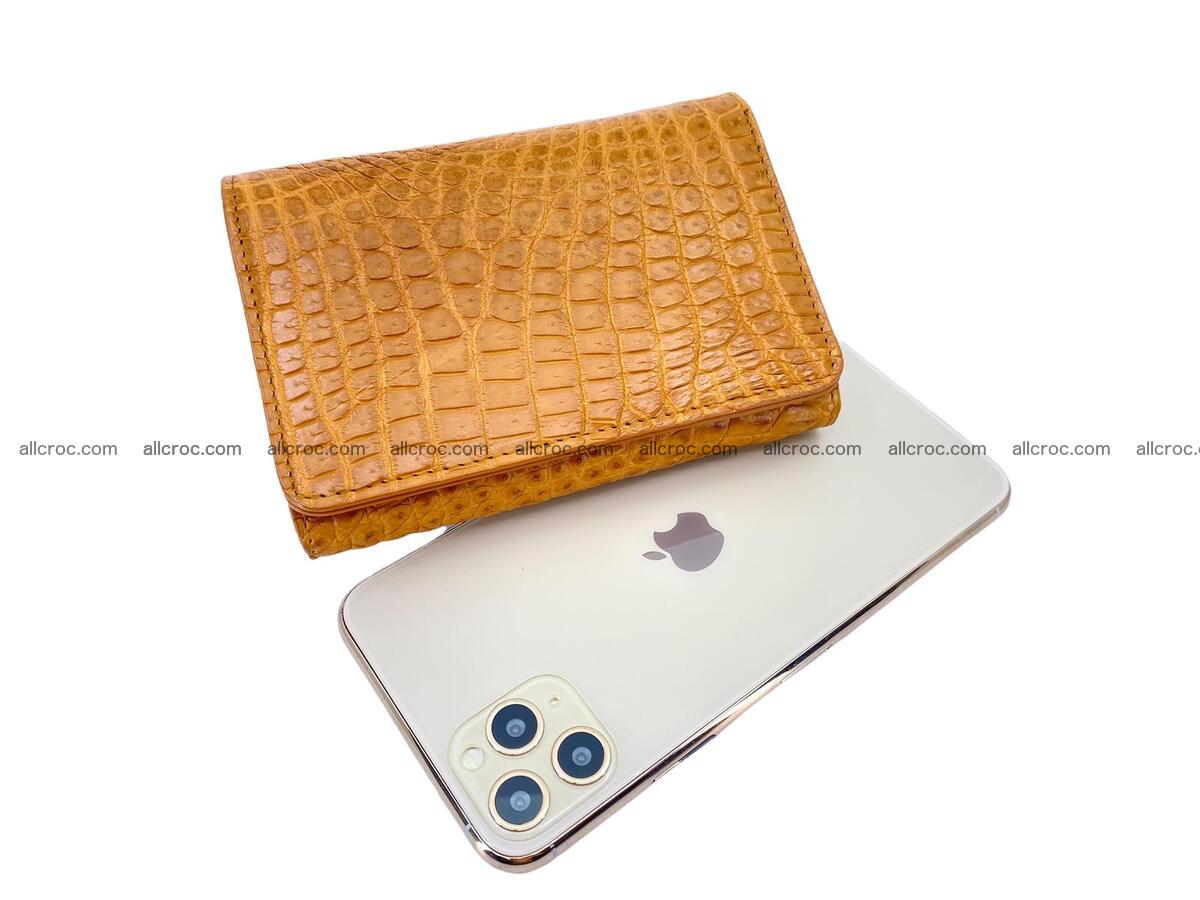 Women’s crocodile skin trifold wallet with coin pocket 1771 Foto 5