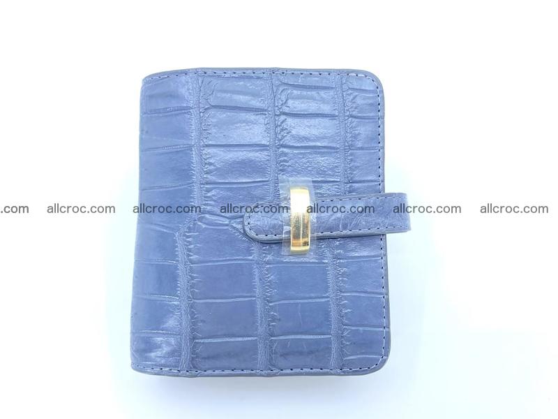 Women’s crocodile skin vertical wallet 1403