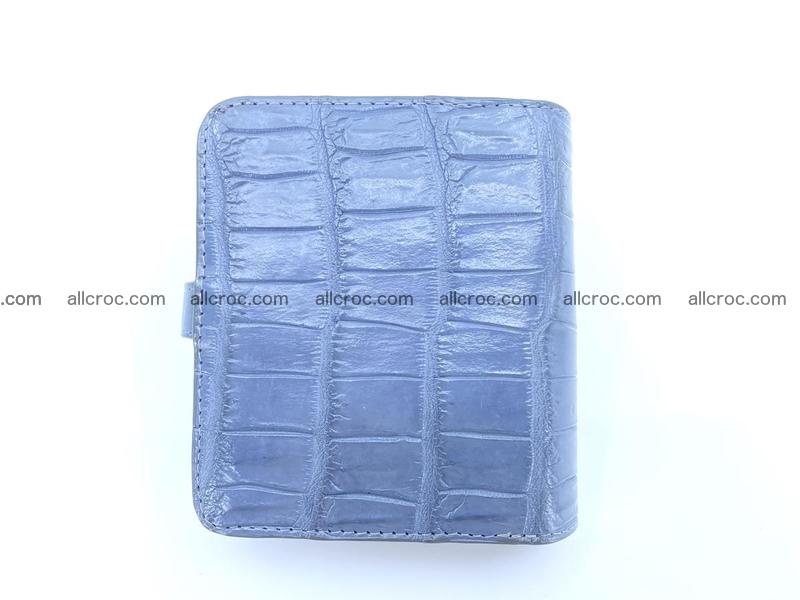 Women’s crocodile skin vertical wallet 1403