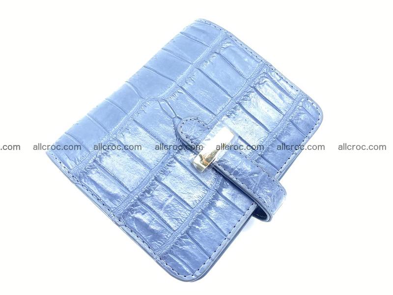 Women’s crocodile skin vertical wallet 1403