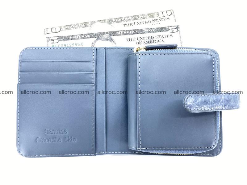 Women’s crocodile skin vertical wallet 1403