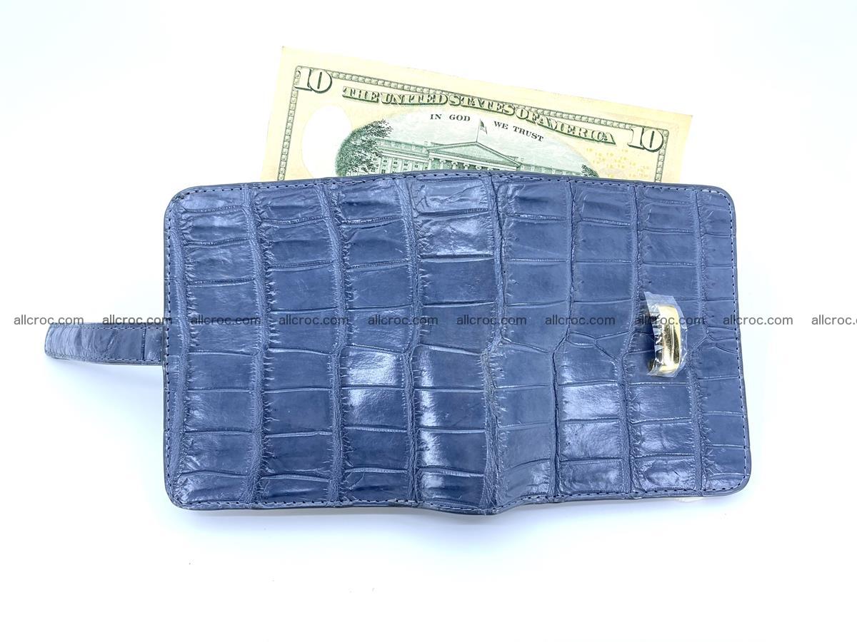 Women’s crocodile skin vertical wallet 1403 Foto 3