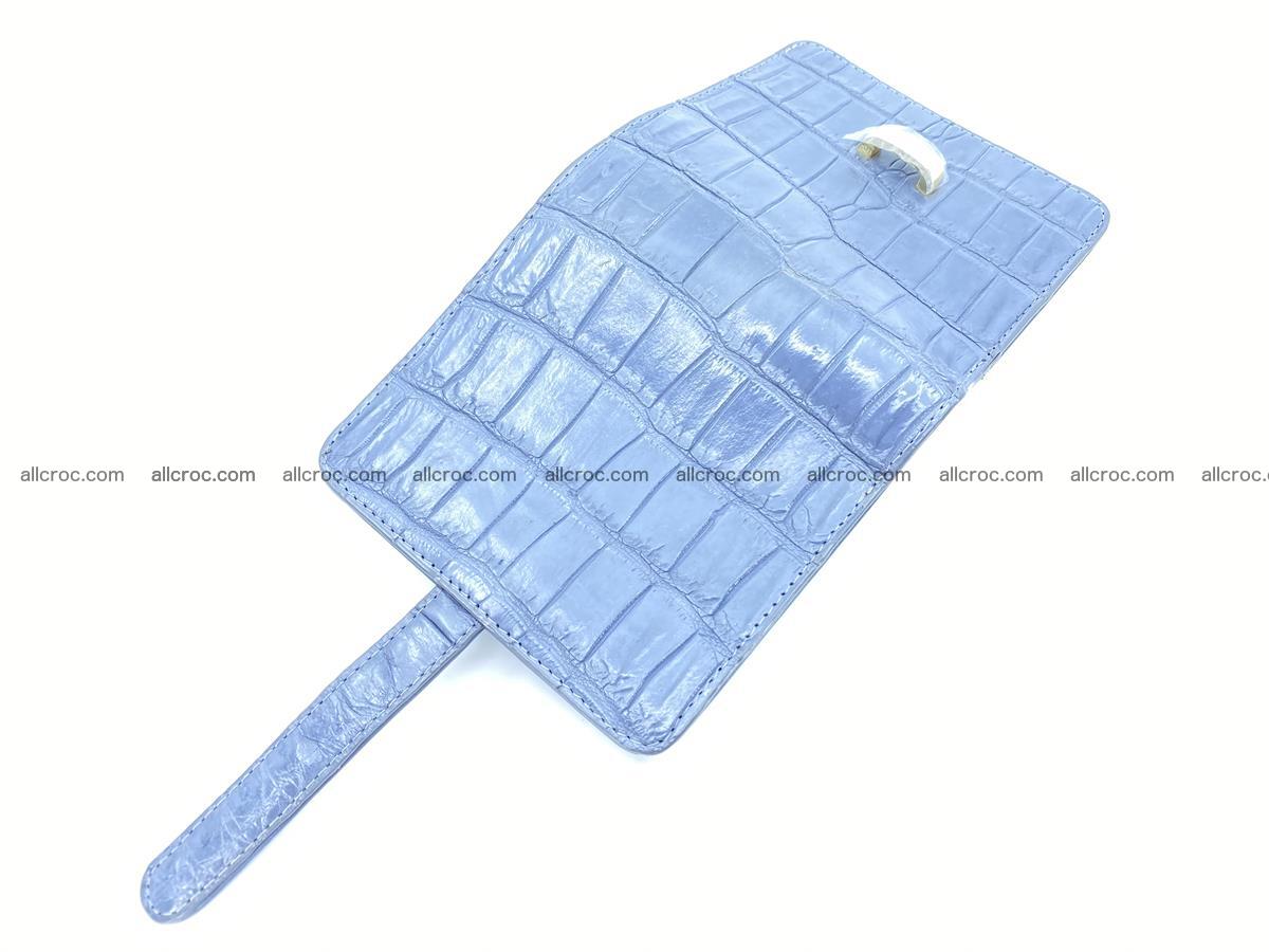 Women’s crocodile skin vertical wallet 1403 Foto 4