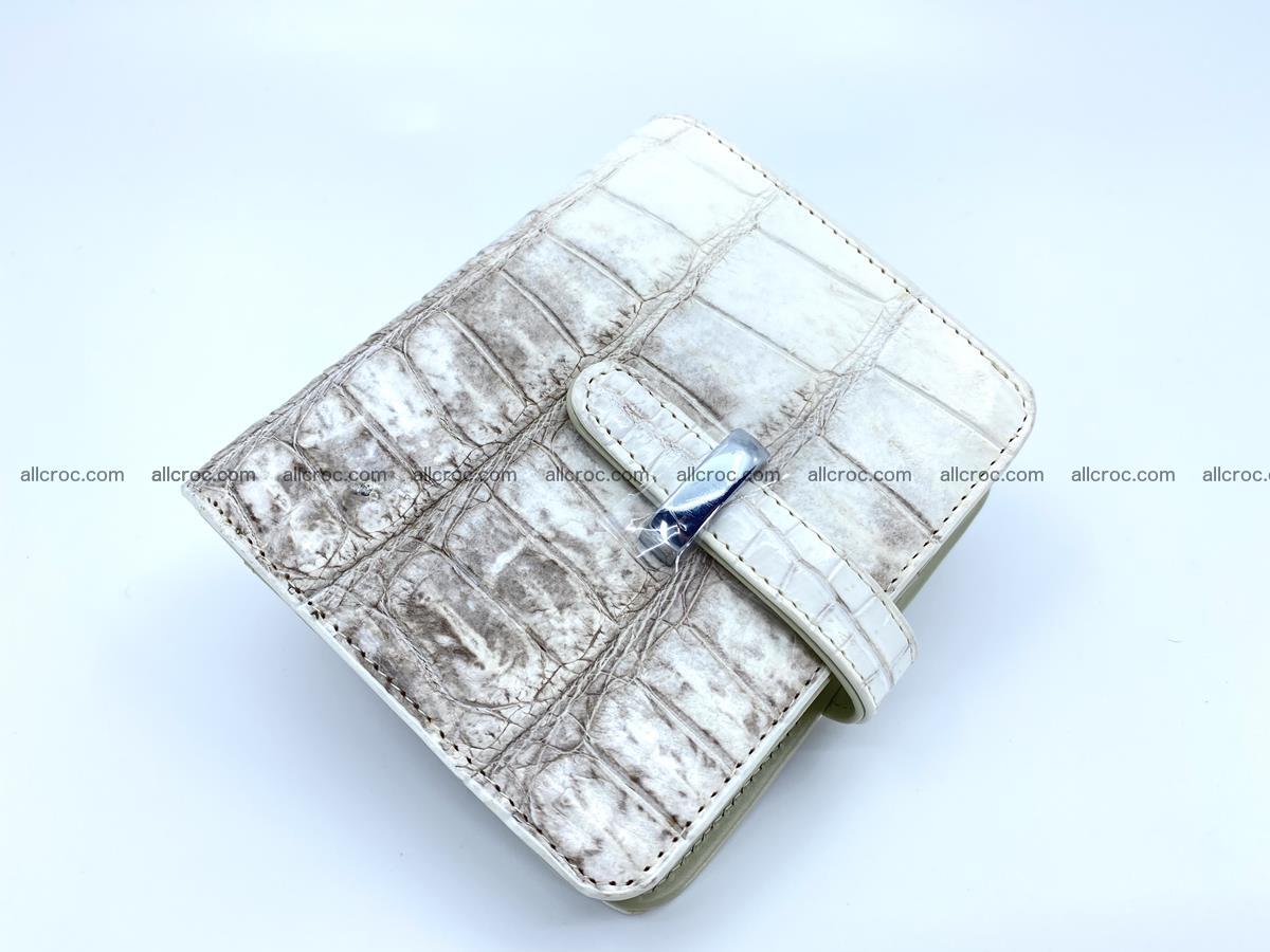 Women’s crocodile skin vertical wallet 1404 Foto 0