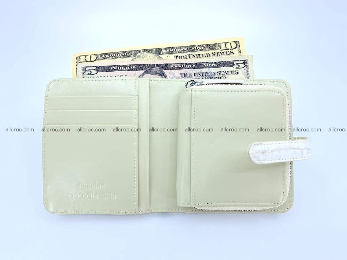 Women’s crocodile skin vertical wallet 1404 Foto 5