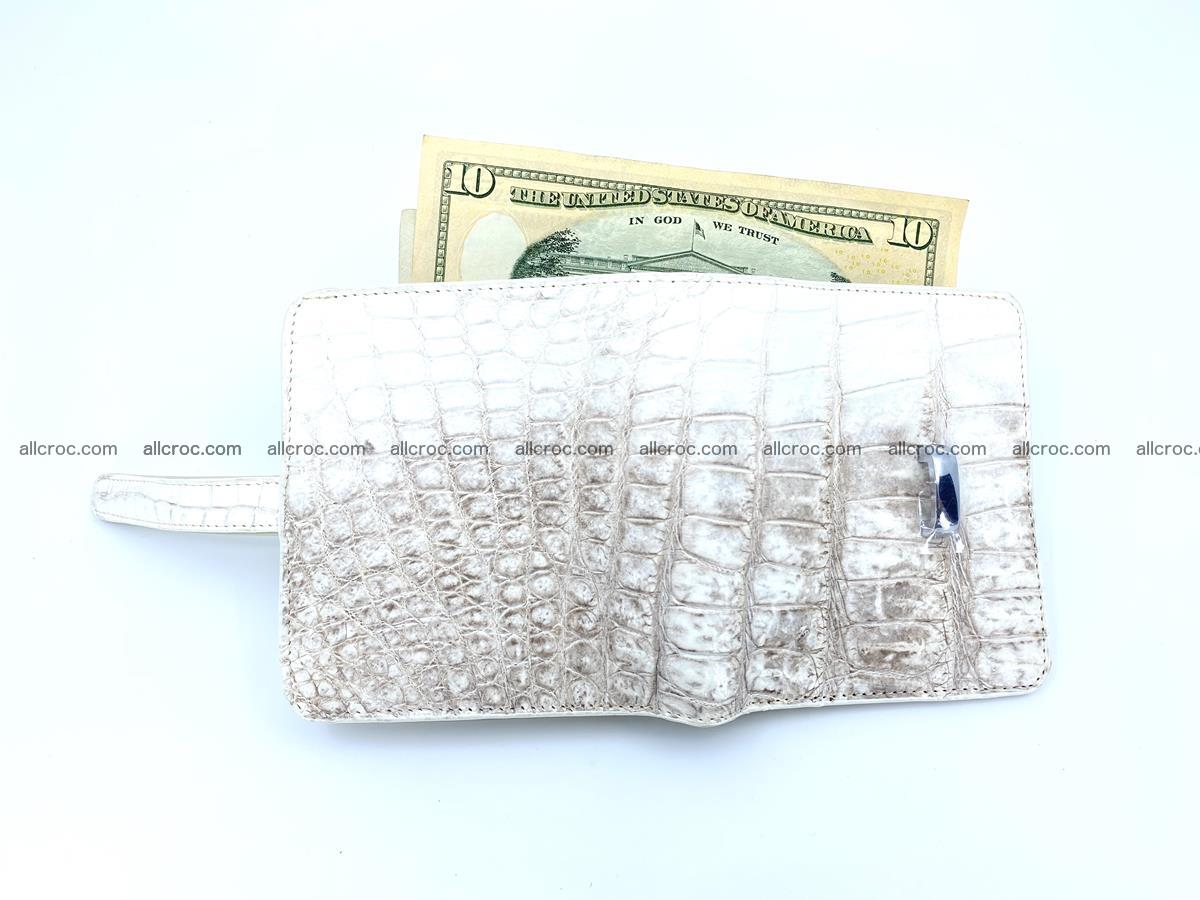 Women’s crocodile skin vertical wallet 1404 Foto 3