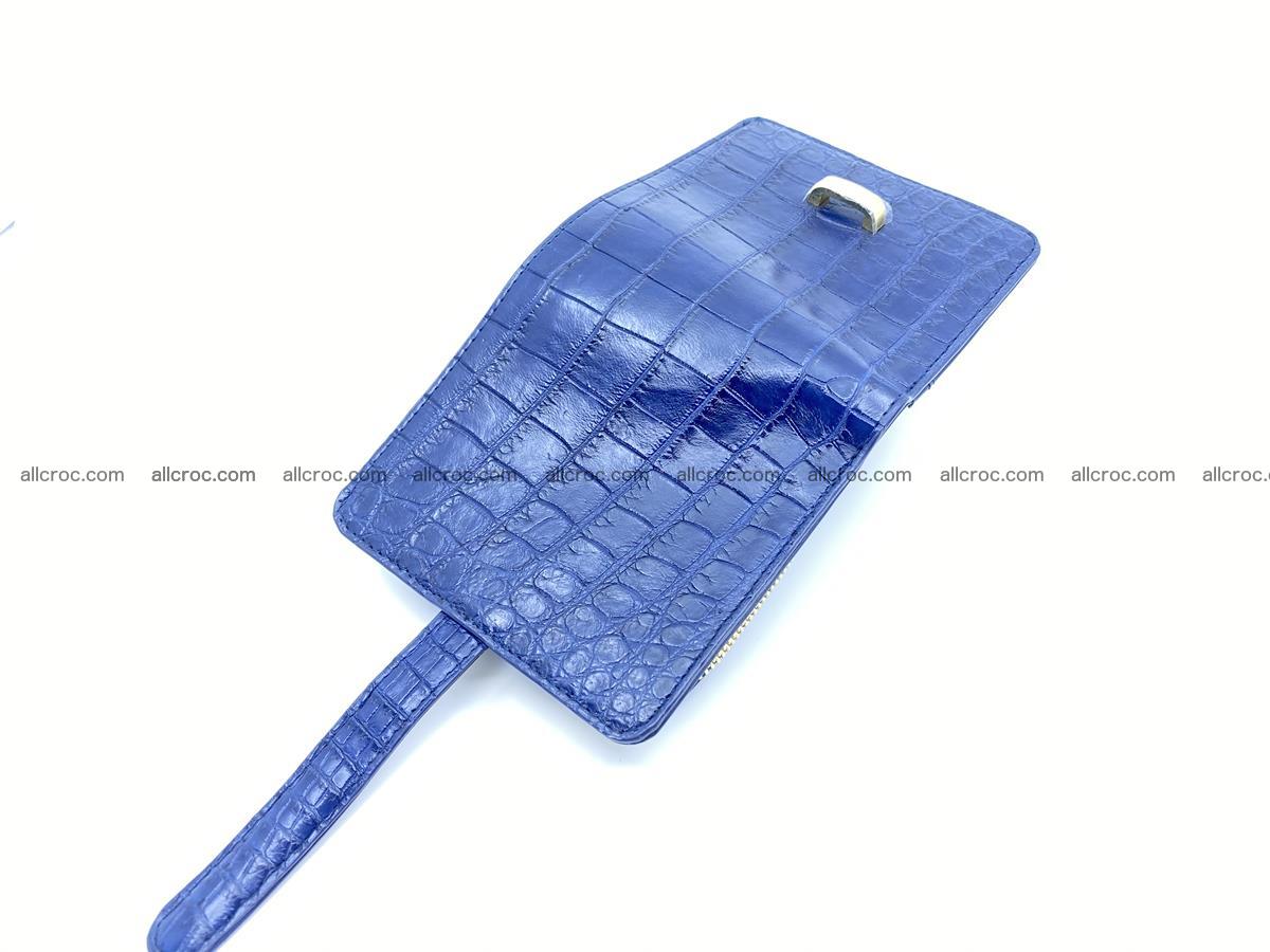Women’s crocodile skin vertical wallet 1411 Foto 4